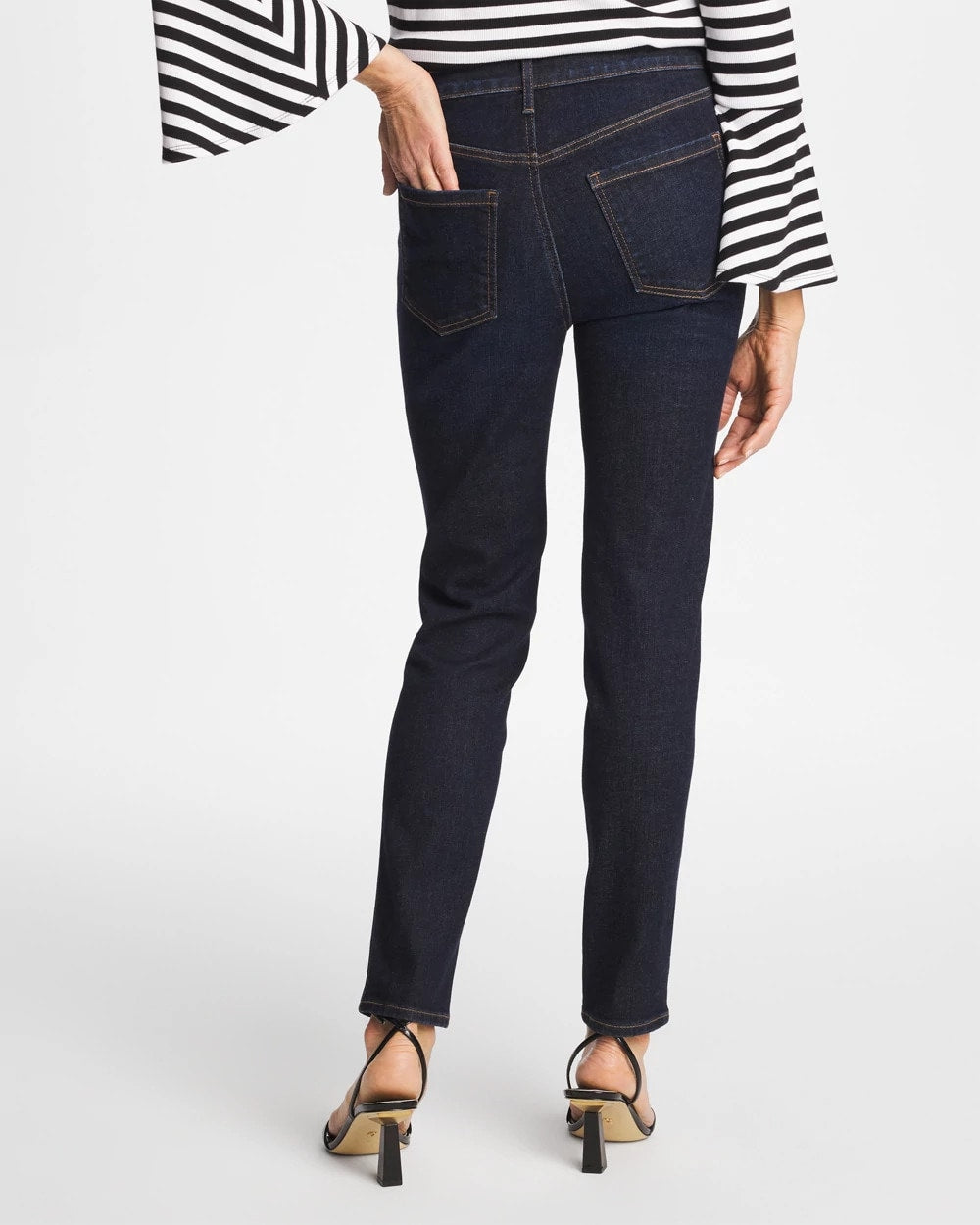 Scarlet Oak Indigo Skinny Ankle Jeans