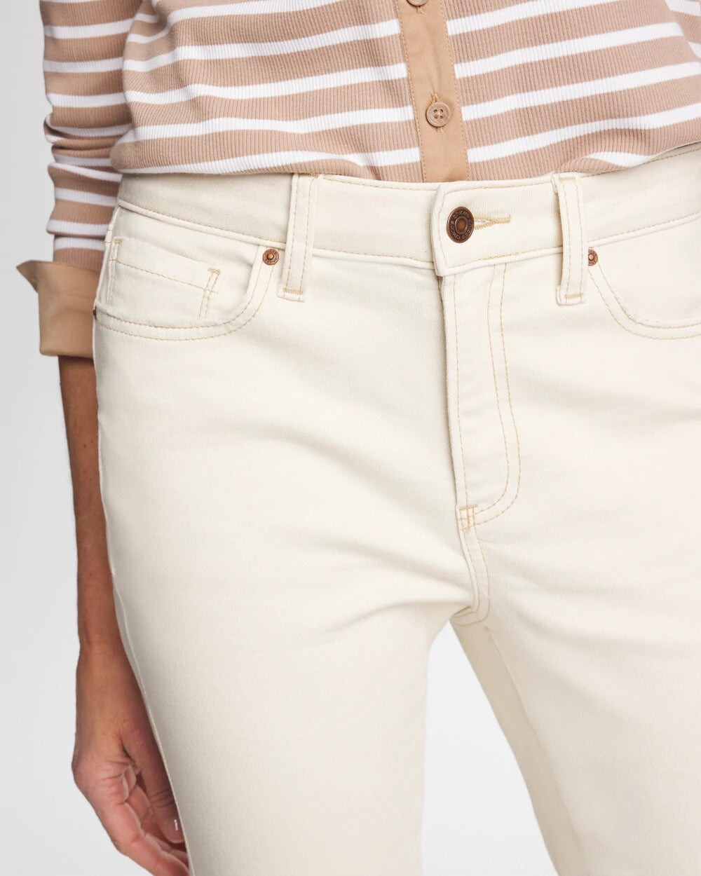 Sea Salt Skinny Ankle Jeans
