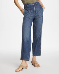 Mariana Indigo Utility Barrel Jeans