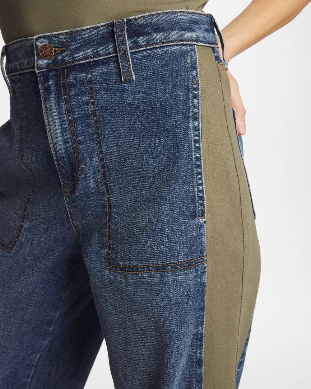 Mariana Indigo Utility Barrel Jeans