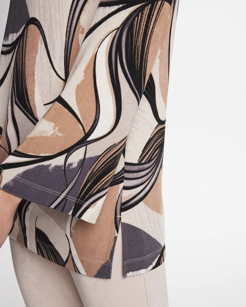 Soft Slate Travelers™ Waverly Bell Sleeve Tunic