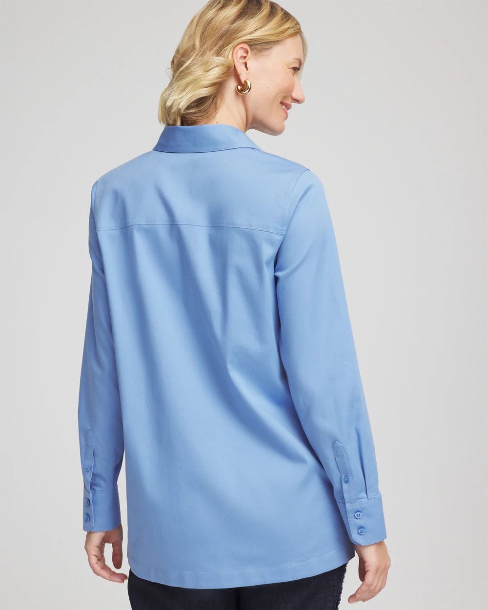 Tidal Blue No Iron™ Stretch Tunic