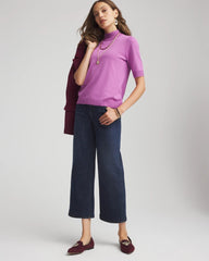 Gooseberry Ella Elbow Sleeve Mockneck Sweater