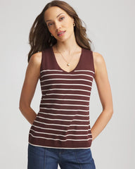 Cacao Ella Striped Sweater Tank