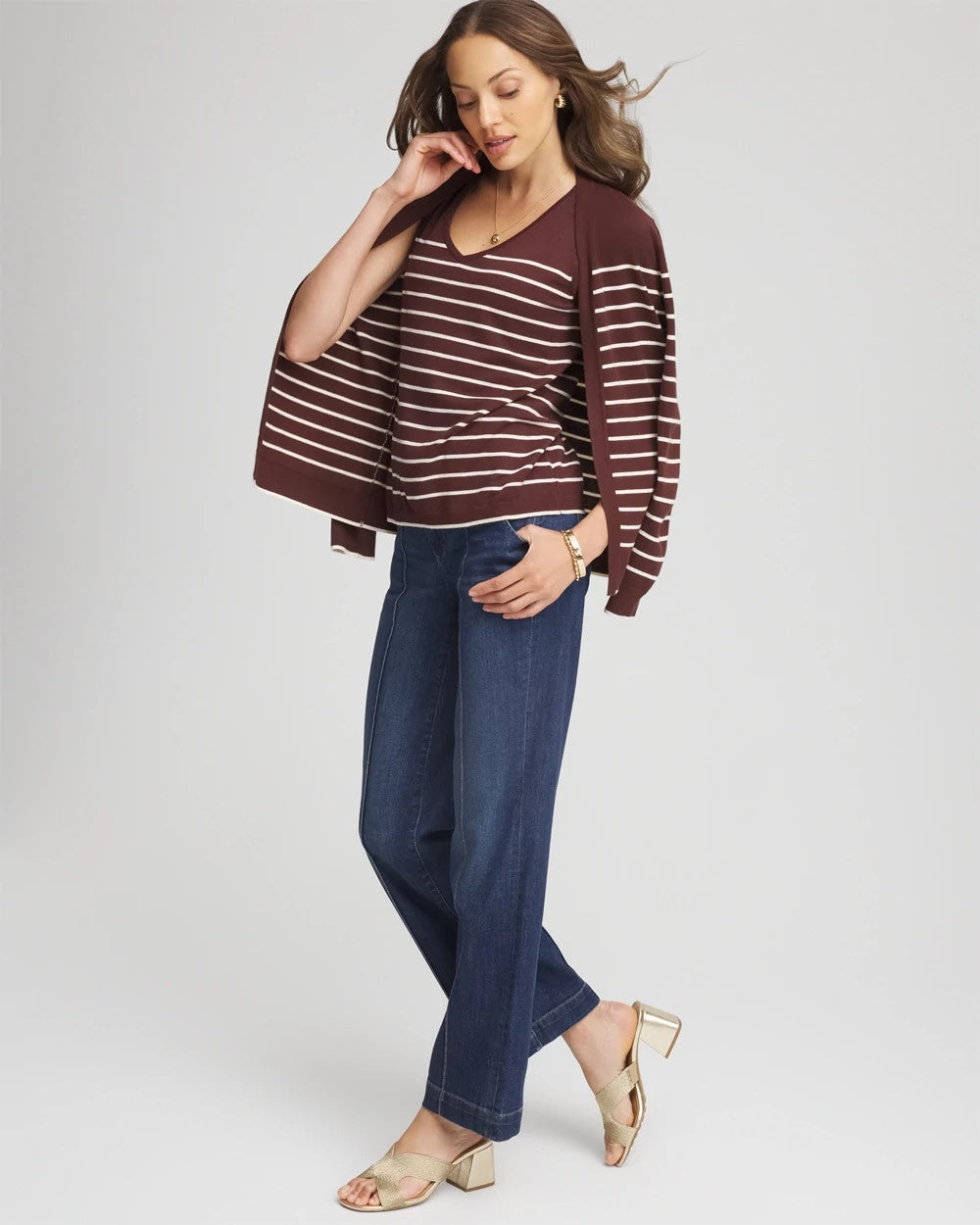 Cacao Ella Striped Sweater Tank