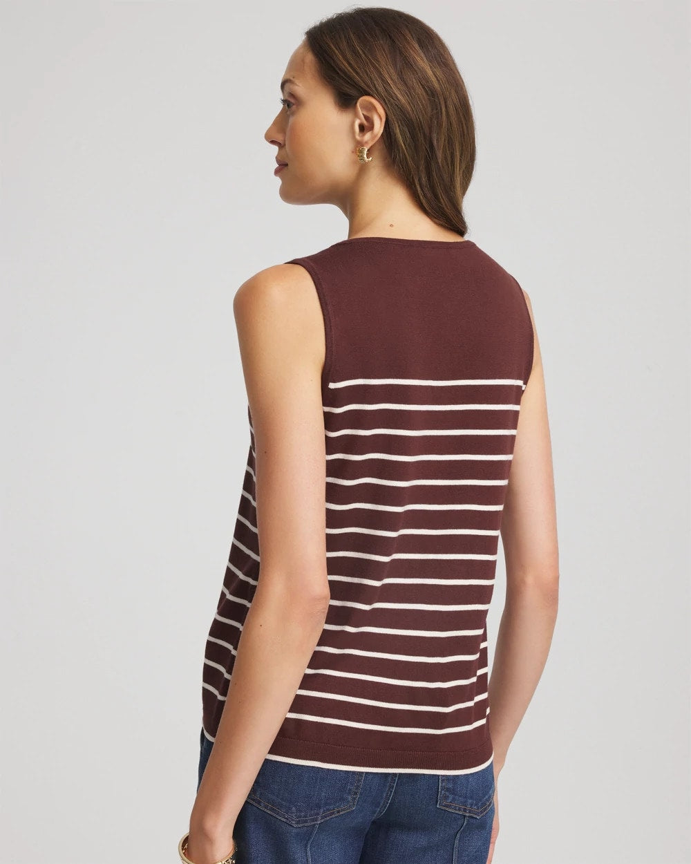 Cacao Ella Striped Sweater Tank