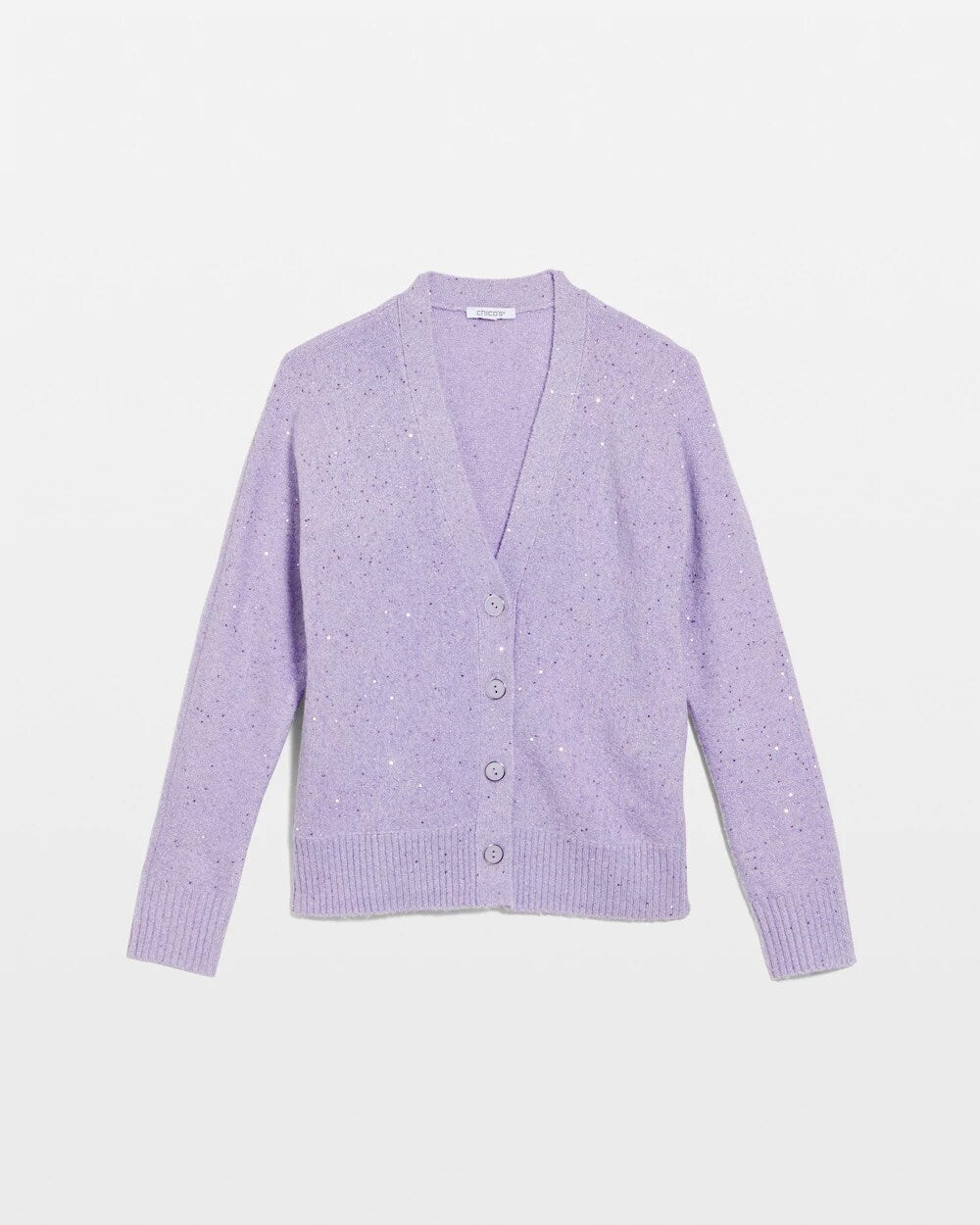 Lilac Mist Shine Boyfriend Cardigan