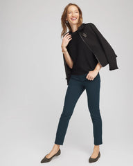 Black Dolman Sleeve Crew Neck Pullover Sweater
