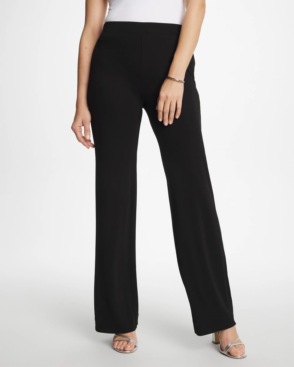 Black Matte Jersey Pants