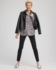 Black Emme Skinny Ponte Ankle Pants