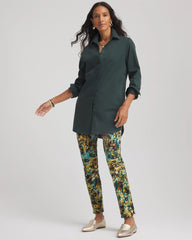 Black Brigitte™ Slim Pull-On Ankle Pants