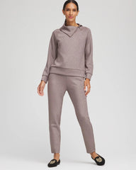 Walnut Zenergy® Sparkle Tapered Ankle Pants