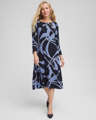 Travelers India Ink Travelers™ Abstract Midi Dress