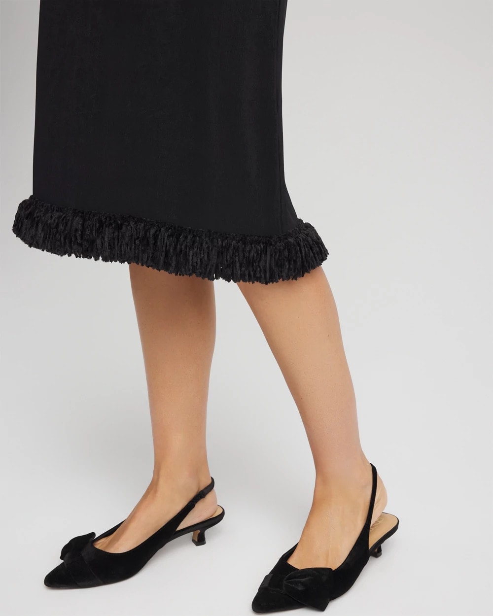 Travelers Black Travelers™ Fringe Hem Tank Dress