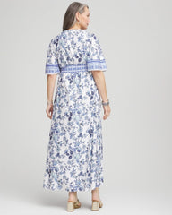 Alabaster Surplice Matte Satin Maxi Dress