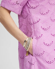 Lavender Skies Eyelet Popover Dress
