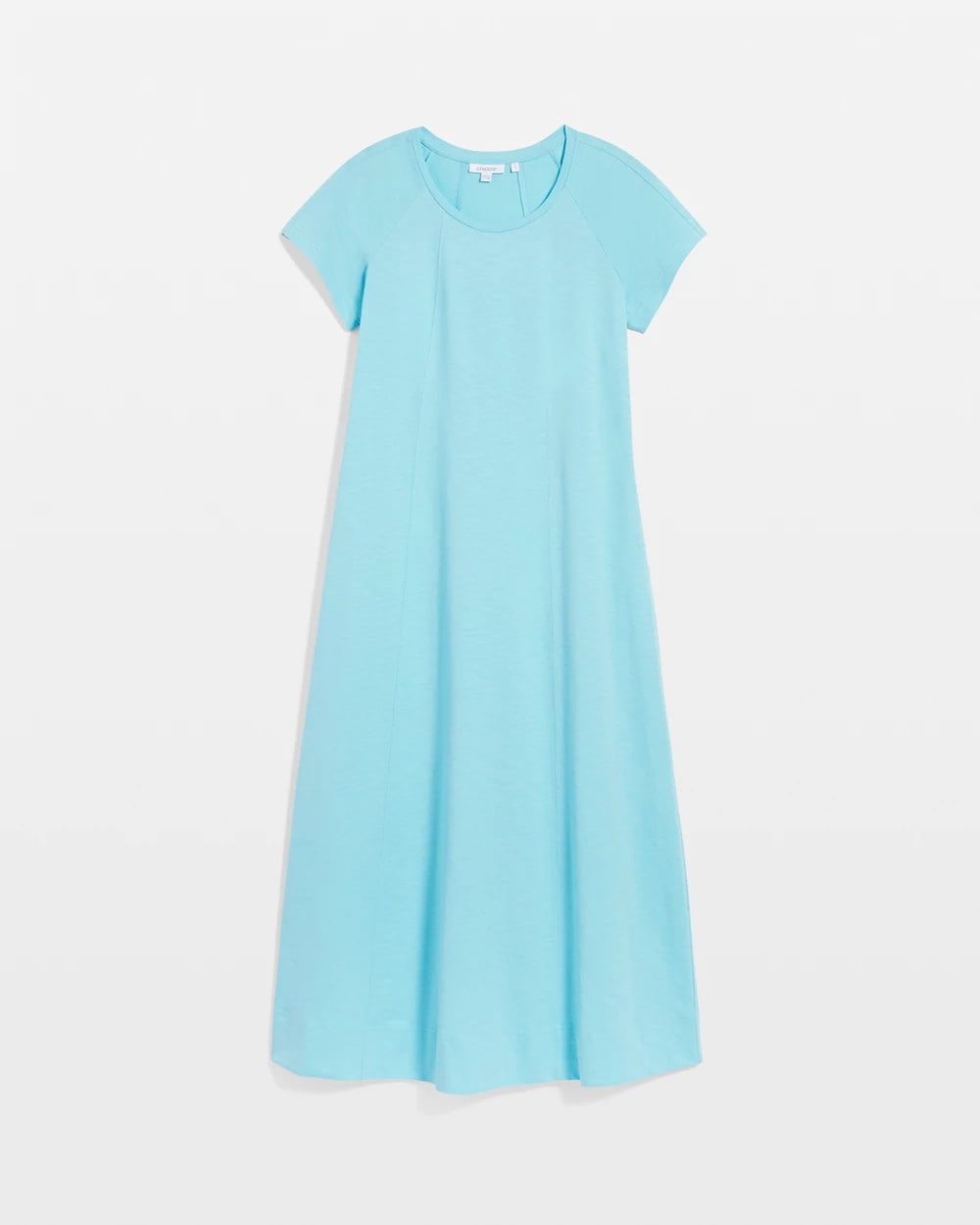 Paradiso Blue Short-Sleeved Maxi Dress