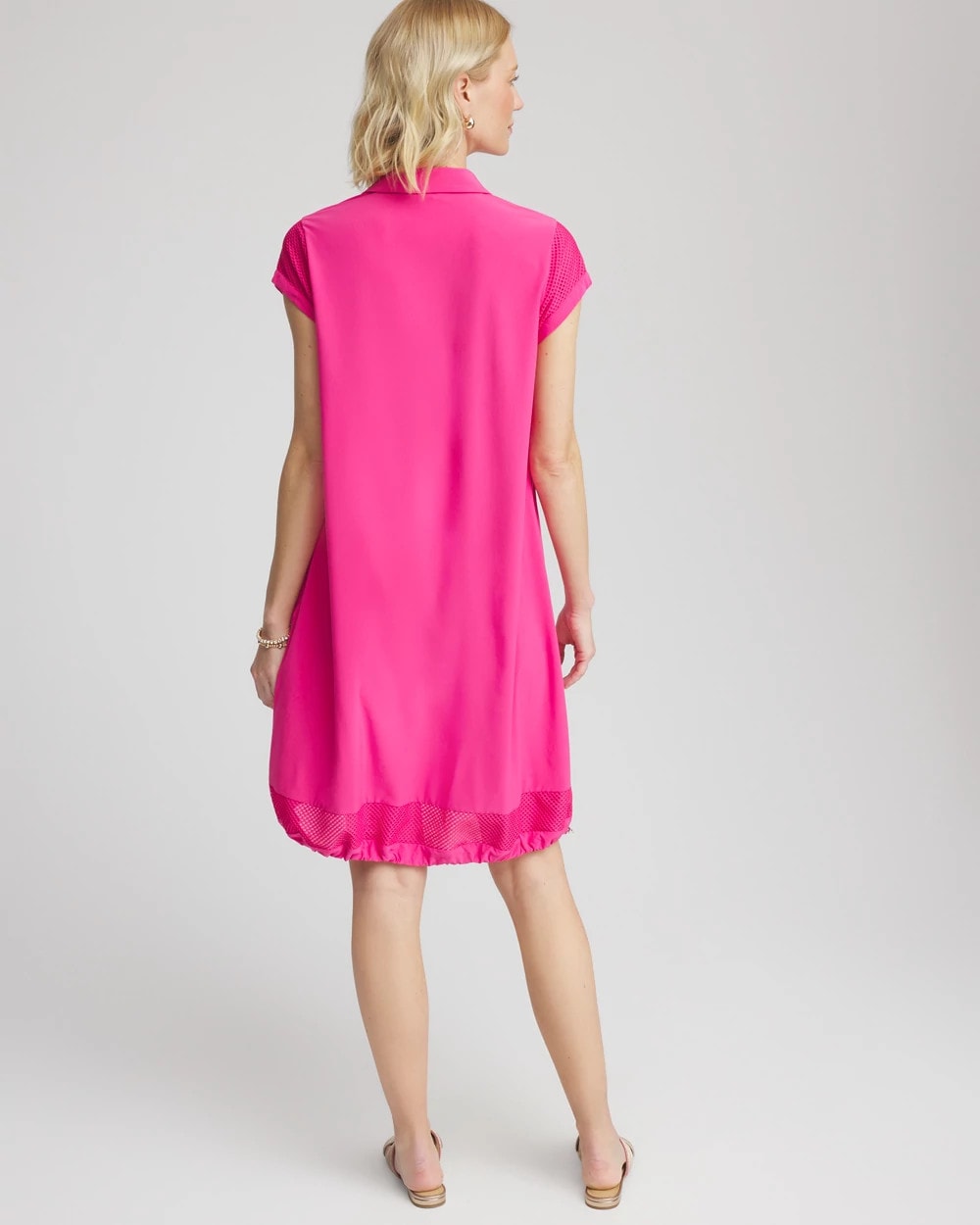 Crushed Berries Zenergy® UPF Mesh-Trim Bungee Dress
