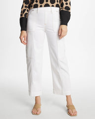Alabaster Utility Wide Pull-On Crop Jeans