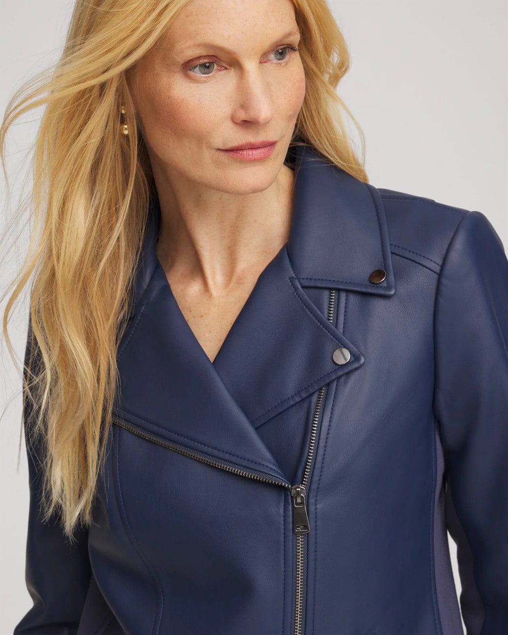 Pacific Rim Faux Leather Moto Jacket