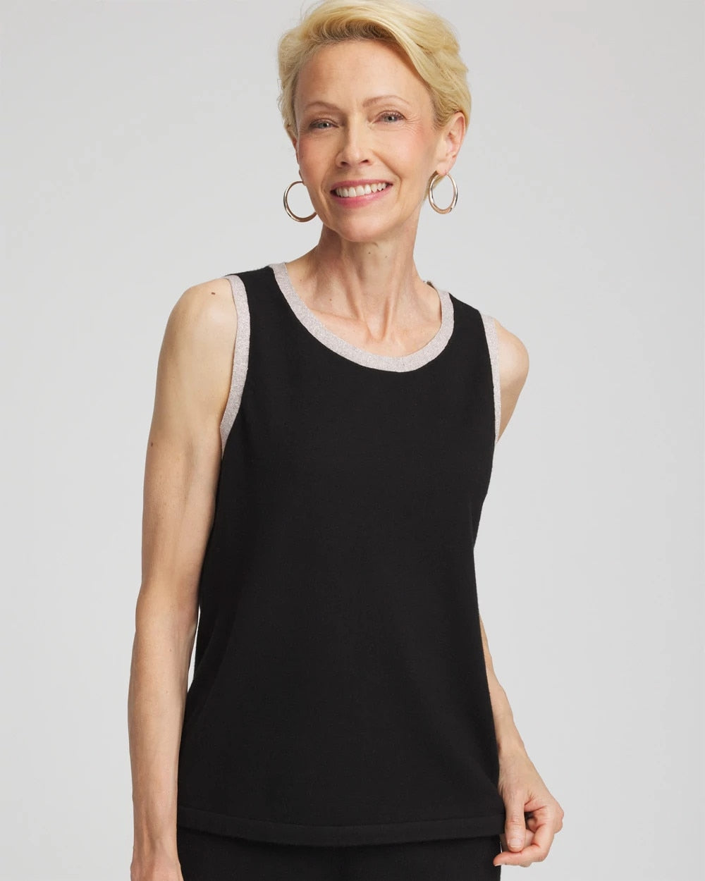Black Zenergy® Luxe Metallic Trim Tank