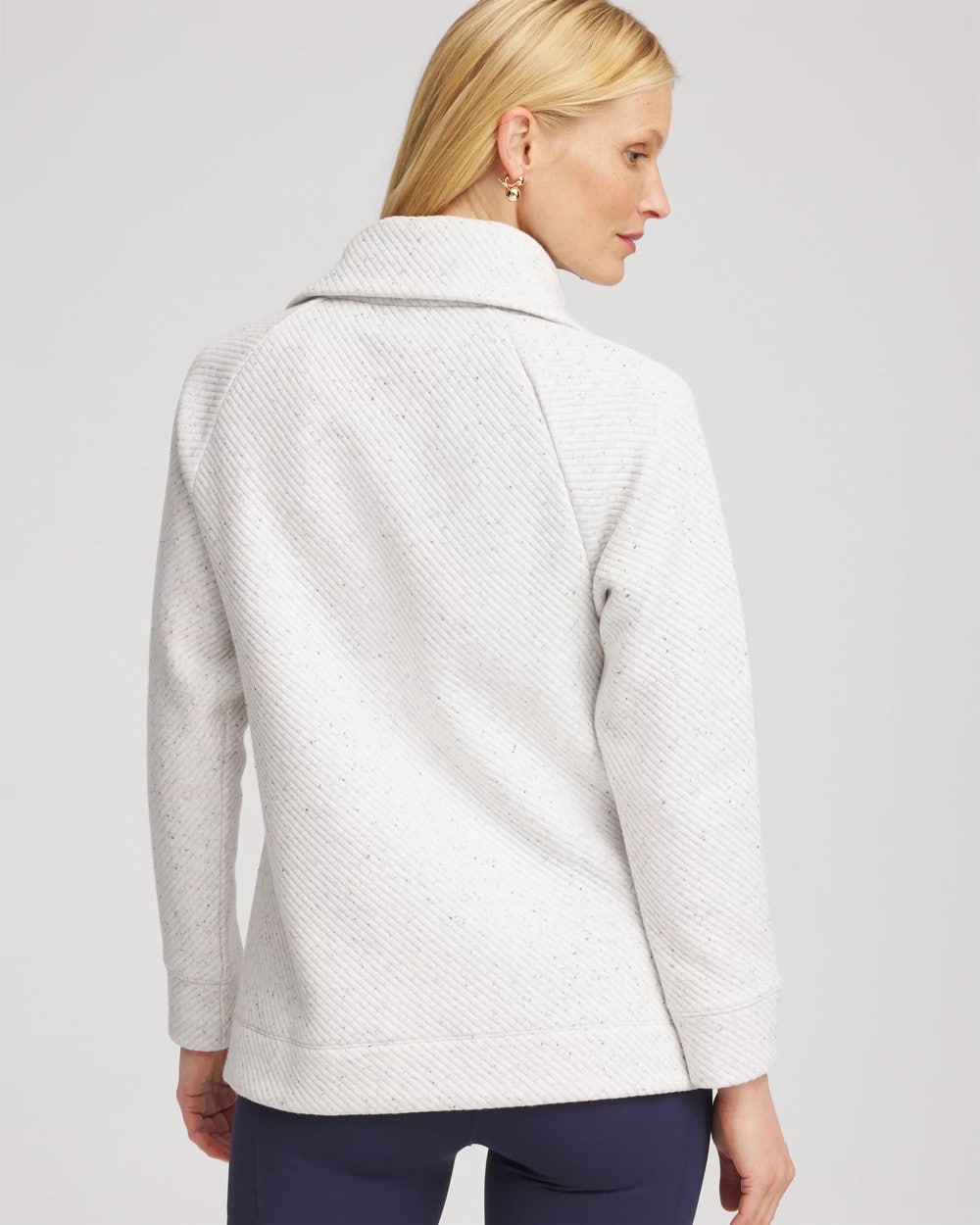 Light Heather Gray Zenergy® Textured Rib Tunic