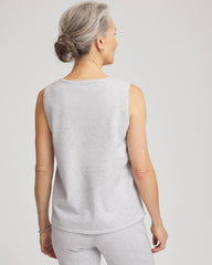 Frosted Gray Heather Zenergy® Luxe Diamante Tank