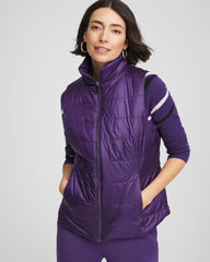 Purple Elixir Zenergy® Reversible Velvet Puffer Vest