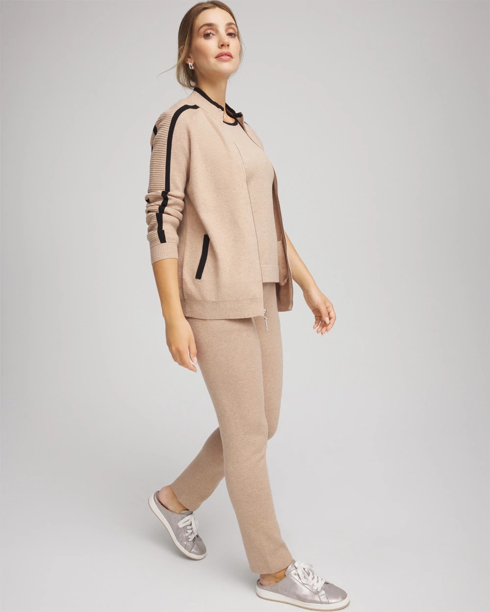 Champagne Fizz Zenergy® Luxe Cashmere-Blend Cardigan