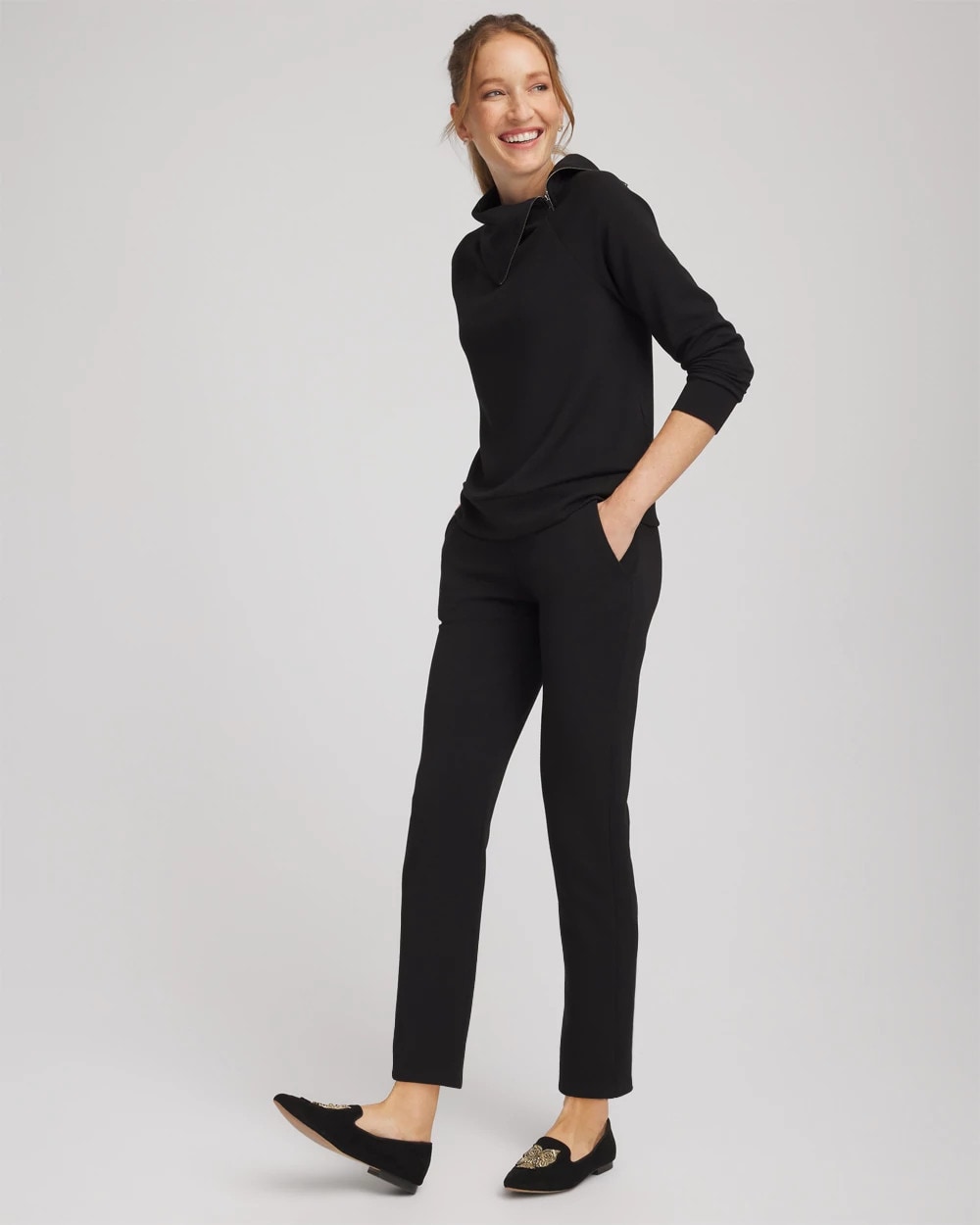 Black Zenergy® Soft Popover Top