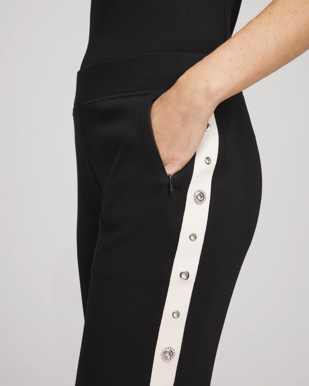 Black Zenergy® Grommet Pants