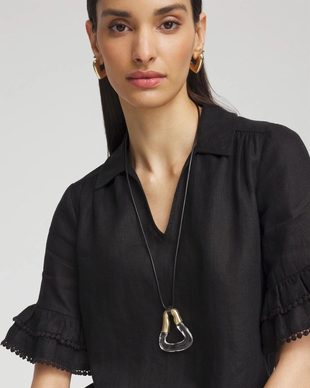 Lucite Adjustable Lucite Pendant Necklace