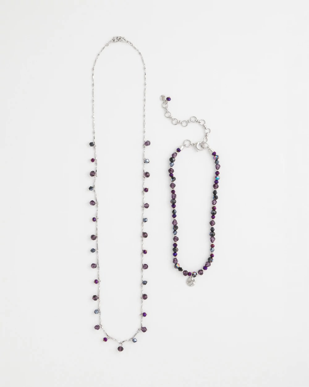 Purple Convertible Purple Long Short Necklace