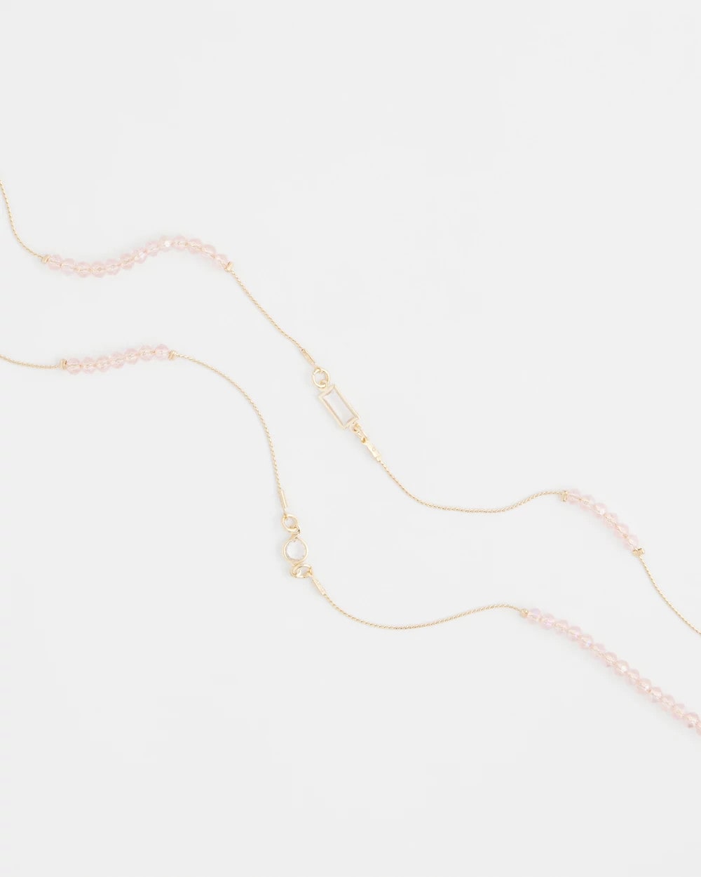 Pink Pink Double-Strand Necklace