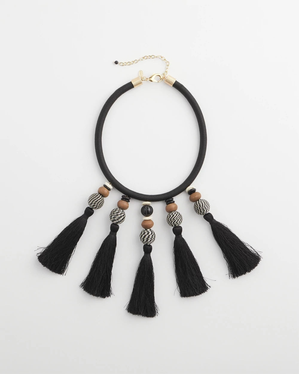 Neutral Chico's Originals Tassel Statement Necklace