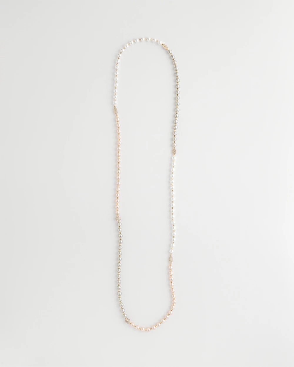 Pink Art Deco Beaded Necklace