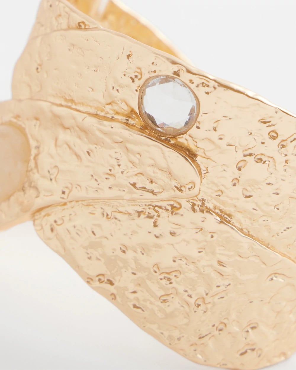 Gold Molten Goldtone Cuff Bracelet