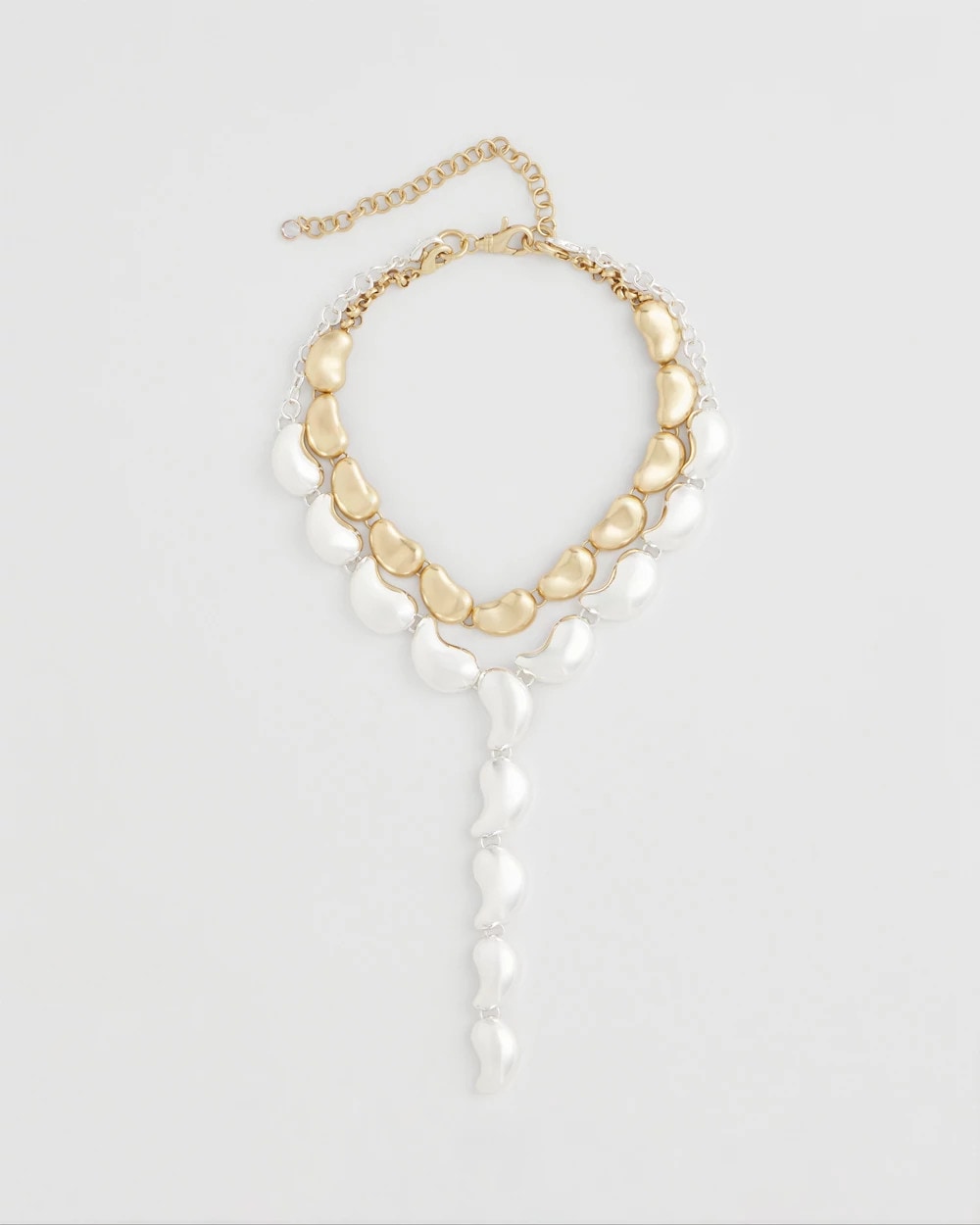 Mixed Metals Convertible Mixed-Metals Y-Necklace