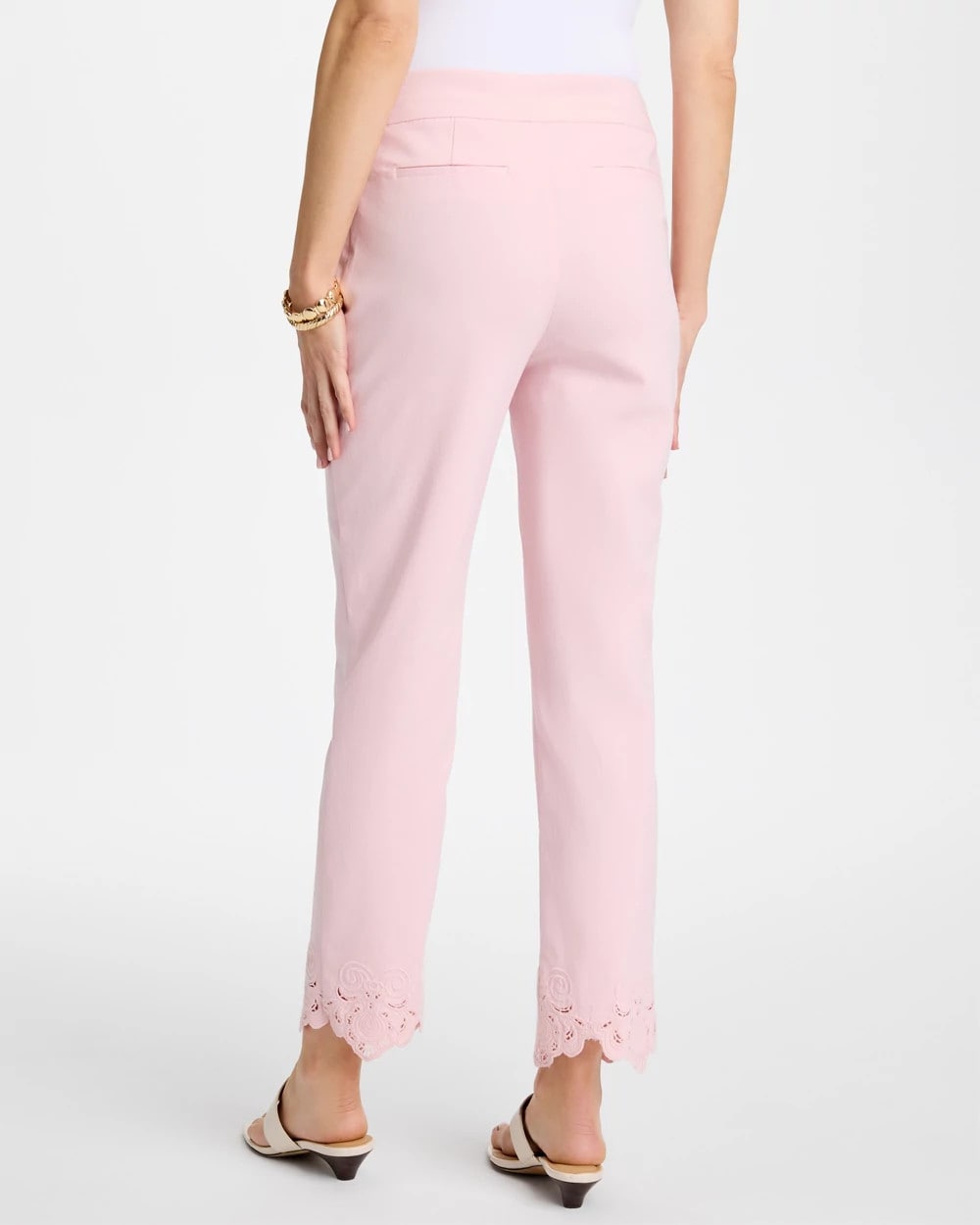 Sweet Blossom Embroidered Brigitte™ Slim Crop Pant
