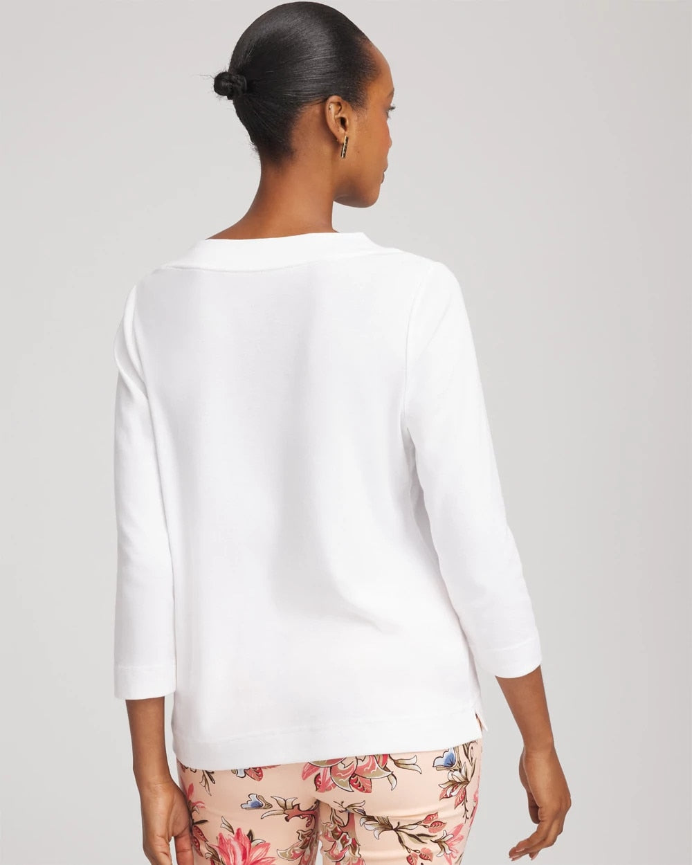 Alabaster Short Pima 3/4 Sleeve Tee