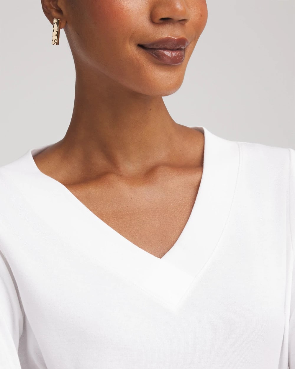 Alabaster Short Pima 3/4 Sleeve Tee