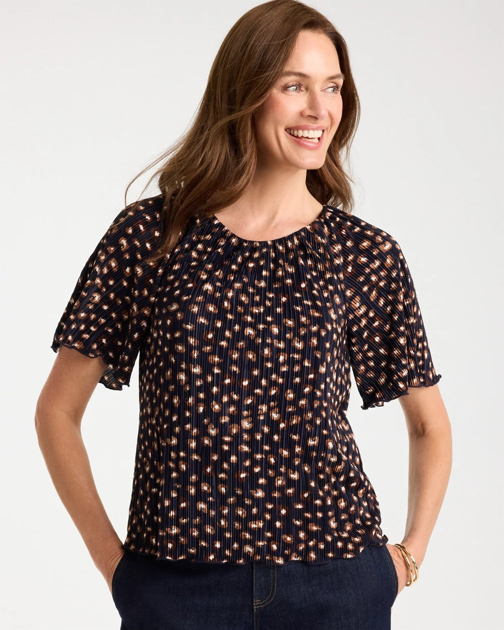 Passport Blue Spotted Bodre Tee