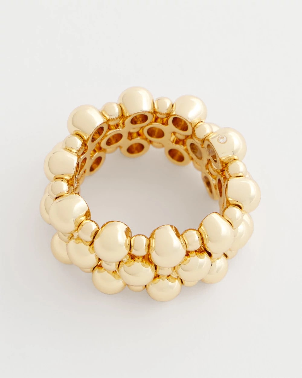 Gold Gold Bead Stretch Ring