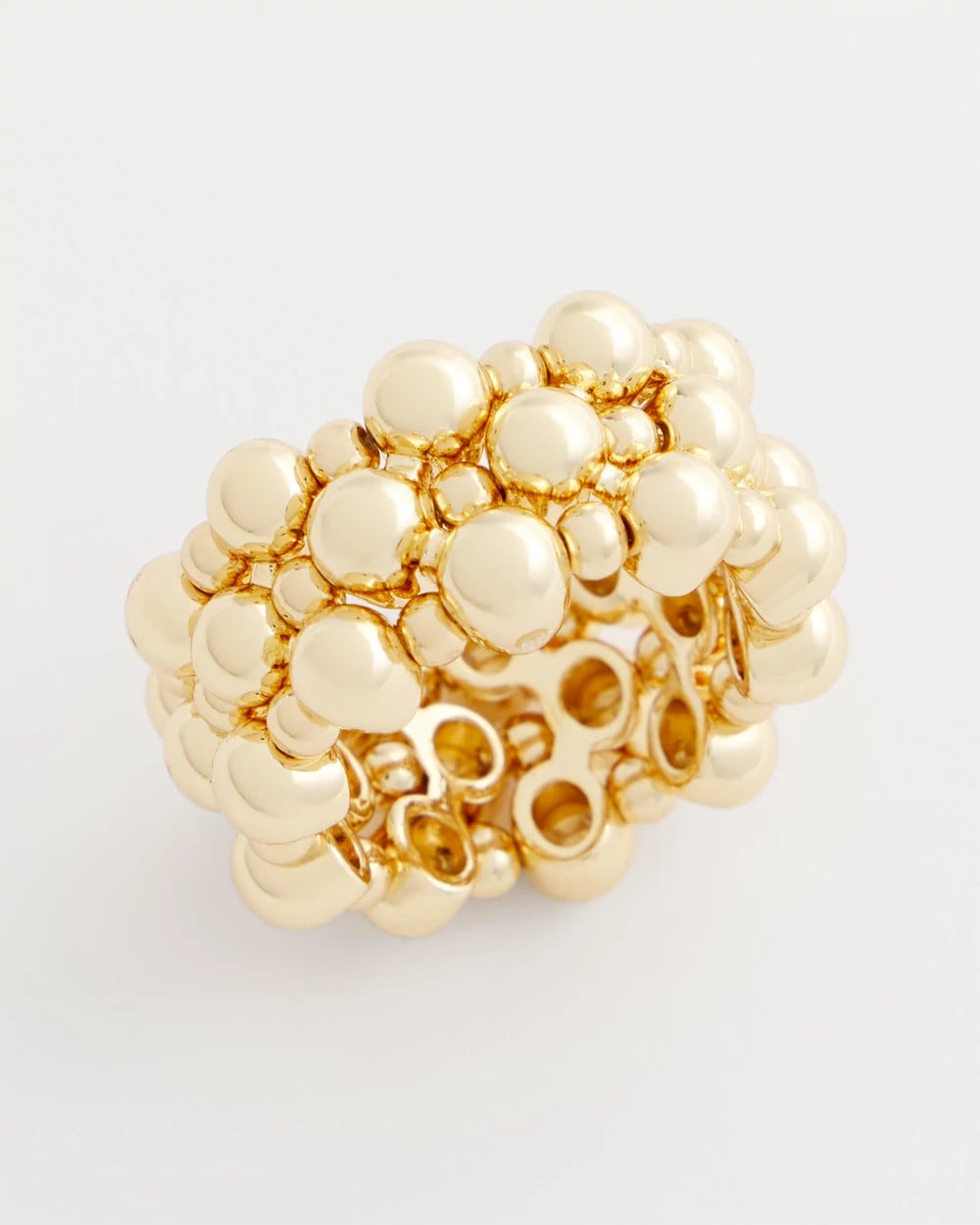 Gold Gold Bead Stretch Ring