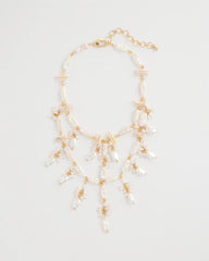Pearl Chico's Originals Pearl Cluster Bib Necklace