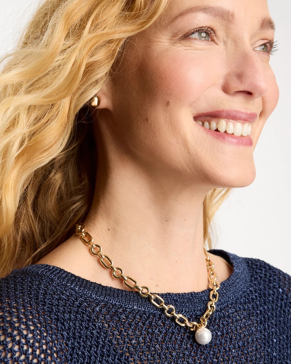 Pearl Toggle Bar Pearl Pendant Necklace