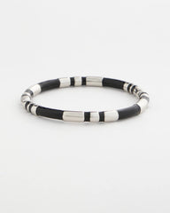Black Black Enamel Hinge Bangle