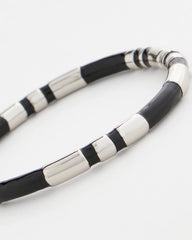 Black Black Enamel Hinge Bangle