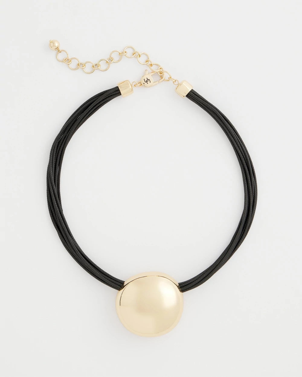Gold Gold Pendant Cord Necklace
