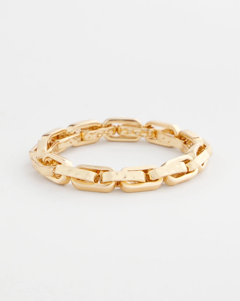 Gold Gold Link Stretch Bracelet